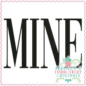 3663 MINE Embroidery Design