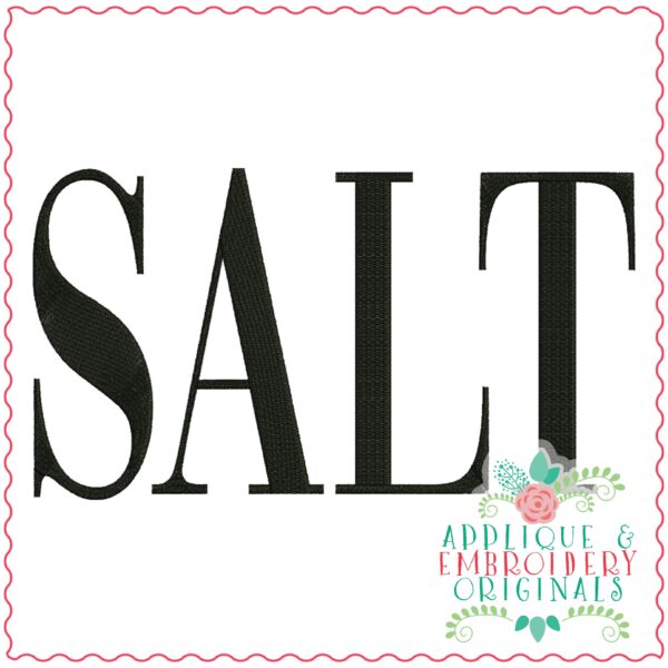 3613 SALT Embroidery Design