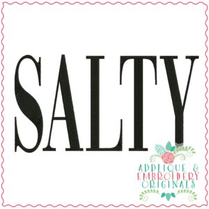 3614 SALTY Embroidery Design