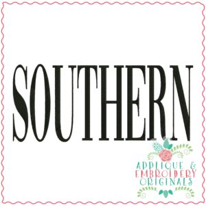 3502 SOUTHERN Embroidery Design