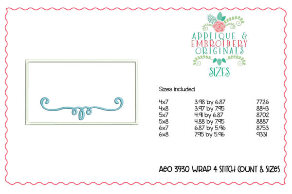 3930 Bouquet Wrap 4 In-The-Hoop Design - Image 6