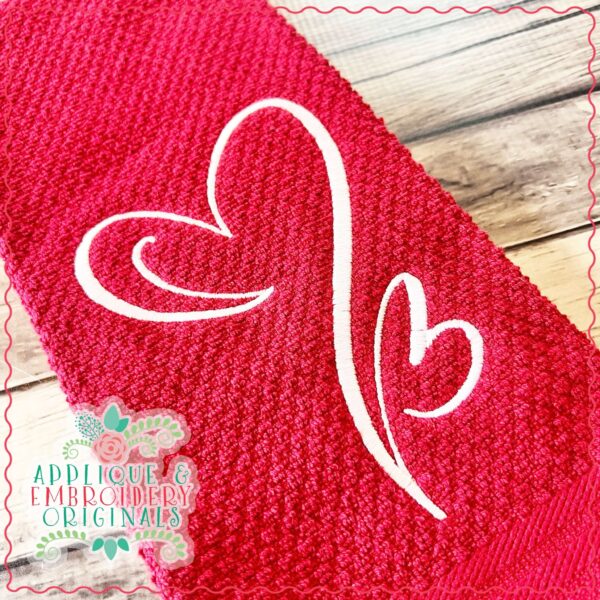 4223 Heart 7 Embroidery Design - Image 2