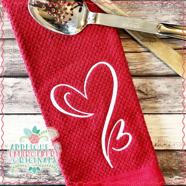 4223 Heart 7 Embroidery Design - Image 3