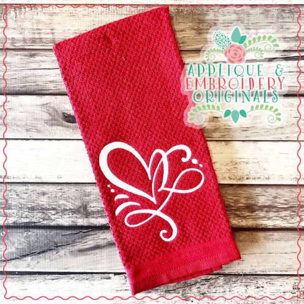 4219 Heart 3 Embroidery Design - Image 2
