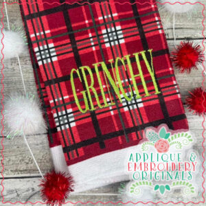 3447 Grinchy Embroidery Design