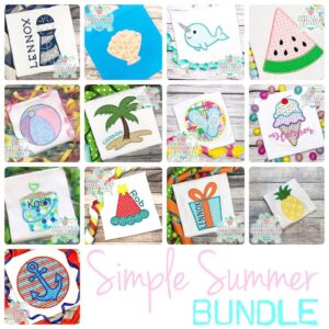2654 Simple Summer Applique Bundle