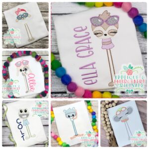 2987 Summer Animals Long Leg Sketch Design Set