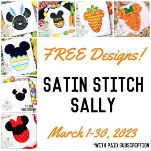 3875 Satin Stitch Sally March 2023