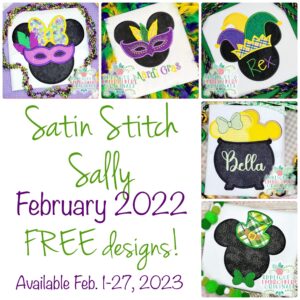 3874 Satin Stitch Sally February 2023