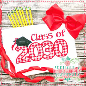 1938 Class of 2030 Applique Design