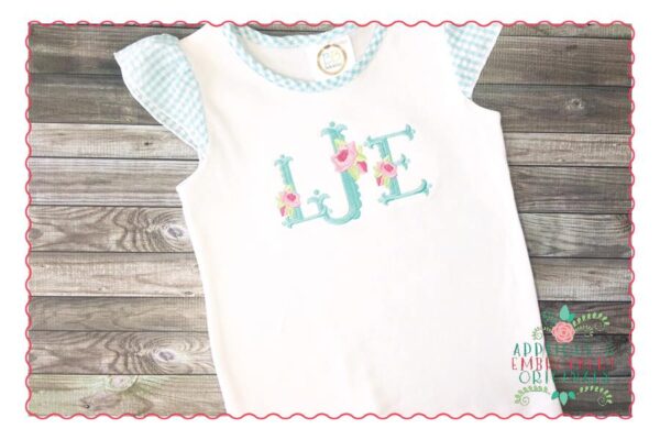 211 Floral Scallop Monogram Font - Image 2