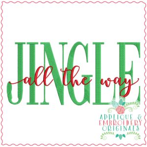 3480 JINGLE all the Way Embroidery Design