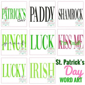 3735 St. Patrick's Word Art Set