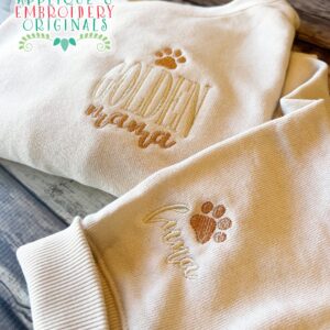 3826 GOLDEN Word Art Embroidery Design