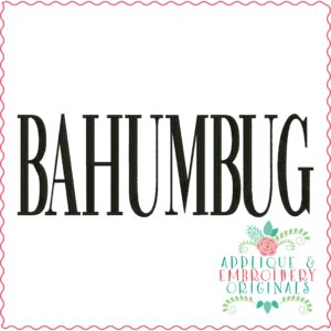 3475 BAHUMBUG Embroidery Design
