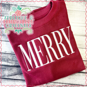 3422 Merry Embroidery Design