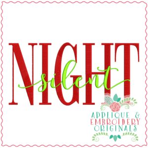 3489 Silent NIGHT Embroidery Design