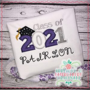 1960 Class of 2021 Applique Design