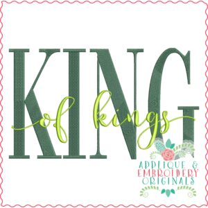 3483 KING of Kings Embroidery Design