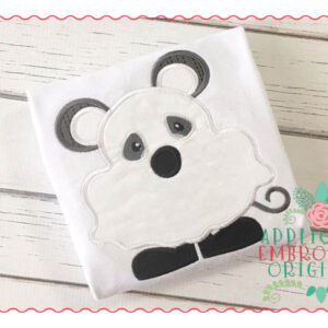 019 Halloween Mouse Ghost Applique Design