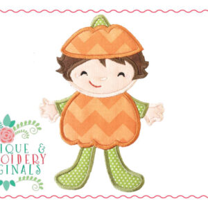 025 Pumpkin Baby Boy Applique Design