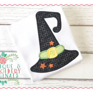 030 Witch Hat Applique Design