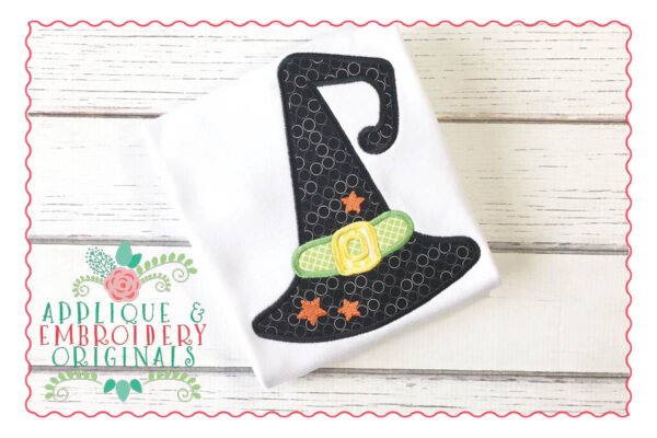 030 Witch Hat Applique Design