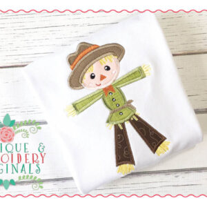 034 Scarecrow Boy Applique Design