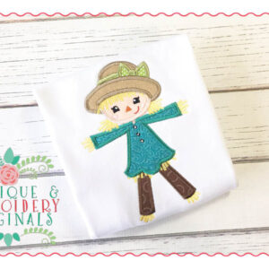 035 Scarecrow Girl Applique Design