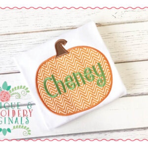 036 Simple Pumpkin Applique Design