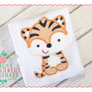 1430 Tiger Mascot Boy Full Body Applique Design