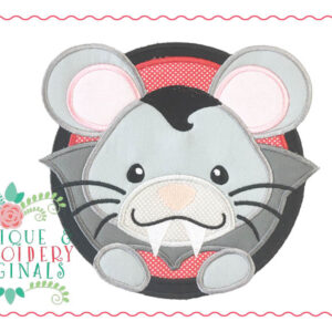 042 Halloween Vampire Mouse Applique Design
