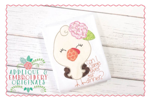 049 Come For Dinner Turkey Applique Design