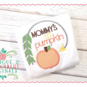 050 Mommy's Lil Pumpkin Applique Design