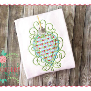 082 Ornament Swirls Applique Design