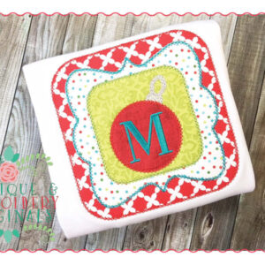 098 Framed Ornament Applique Design