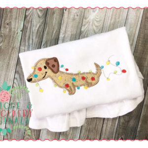 120 Winston the Christmas Dog Applique Design