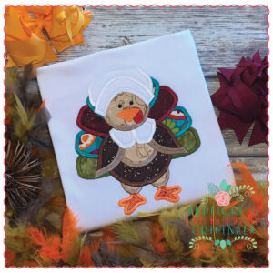 1208 Lady Pilgrim Turkey Applique Design