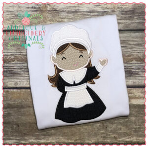 1215 Pilgrim Girl Applique Design