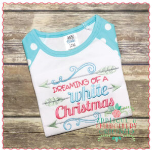 1222 Dreaming of a White Christmas Embroidery Design