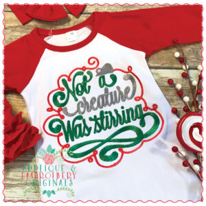 1228 Not Creature was Stirring Christmas Applique Design