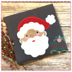 1233 Santa Claus Face Applique Design