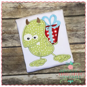 1274 Present Monster 3 Applique Design