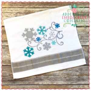 1316 Scrolled Snowflakes Frame Applique Design