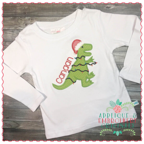 1322 Dinosaur T-Rex Lights Applique Design - Image 2