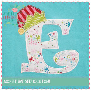 1331 Elf Hat Applique Font