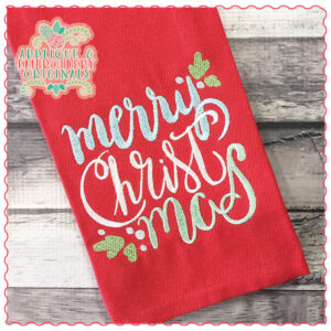 1338 Merry CHRISTmas Embroidery Design