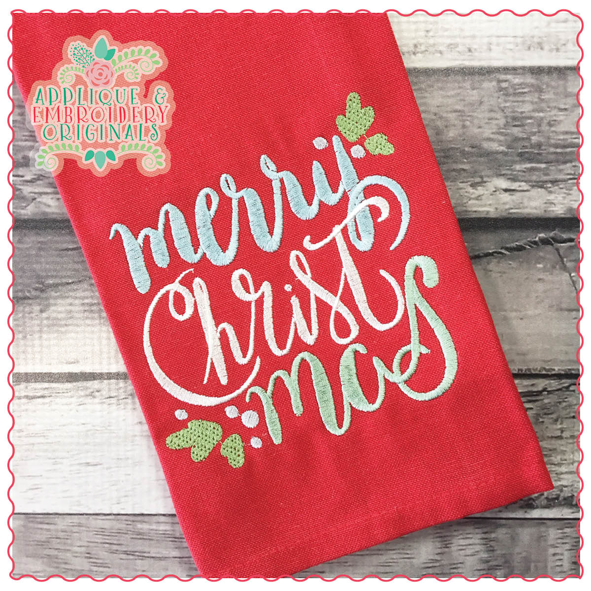 1338 Merry CHRISTmas Embroidery Design