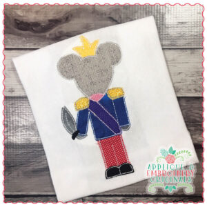 1345 Nutcracker Mouse King Simple Stitch Applique Design
