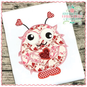 1373 Love Monster Applique Design